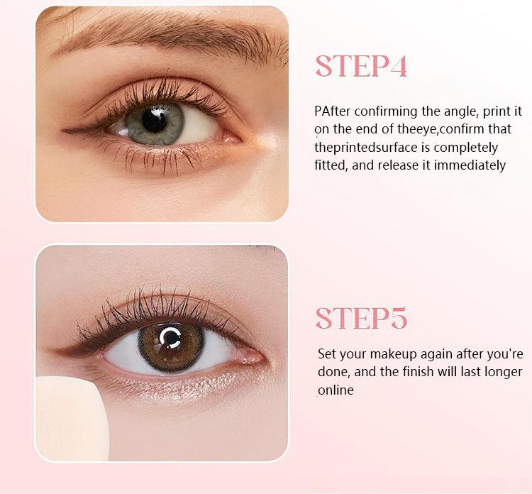 Rotating Eyeliner Stamp & Pen – Dual-Ended Quick-Dry, Long-Lasting Waterproof Liquid Liner for Effortless Winged Eye Looks.