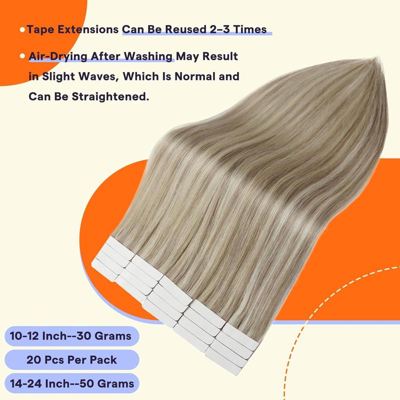 Full Shine Tape in Hair Extensions Seamless Skin Weft Human Hair Extensions 20 Pcs 50 Gram for Women holidayhaul Full Shine Tape in Hair Extensions Seamless Skin Weft Human Hair Extensions 20 Pcs 50 Gram for Women holidayhaul