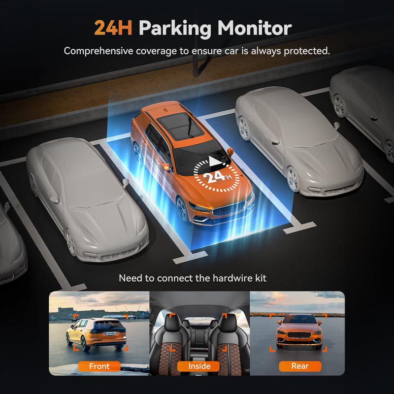 WOLFBOX X5 3 Channel Touchscreen WiFi Mini Dash Camera  TikTokShopHolidayHaul