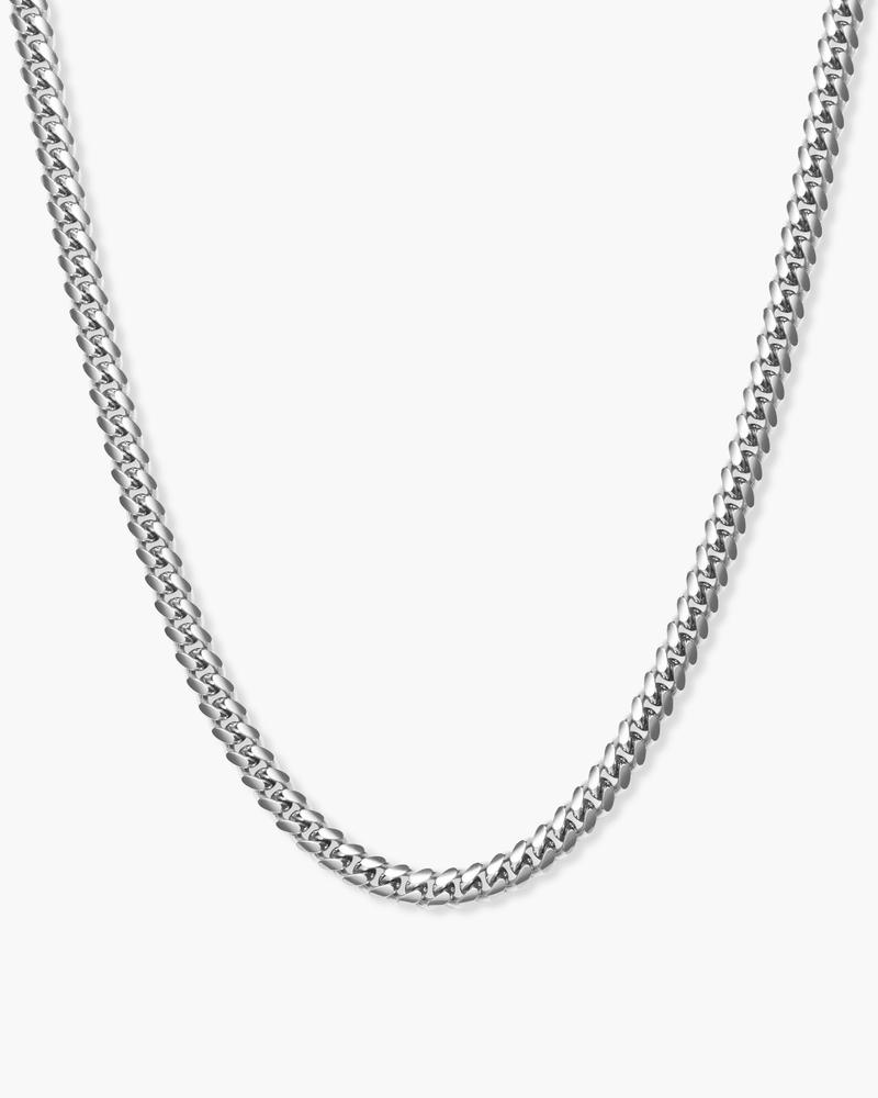 JAXXON Cuban Link Chain 3mm - Silver - Waterproof - Box Clasp