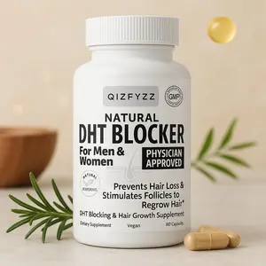 Natural DHT Blocker & Hair Growth Capsules - Prevent Hair Loss, Stimulate Follicles, Proprietary Regrowth Treatment