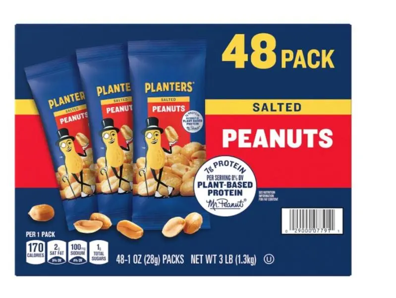Planters Salted Peanuts (48 1-ounce packs) Planters Salted Peanuts (48 1-ounce packs)