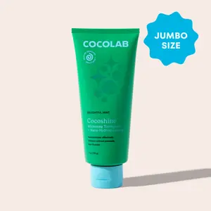 COCOLAB Jumbo Cocoshine Whitening Toothpaste with 15.5% NanoXIM Nano-Hydroxyapatite, Organic Aloe & Coconut Oil, 7oz, Dentist-Designed Oral Care for a Cleaner, Brighter Smile