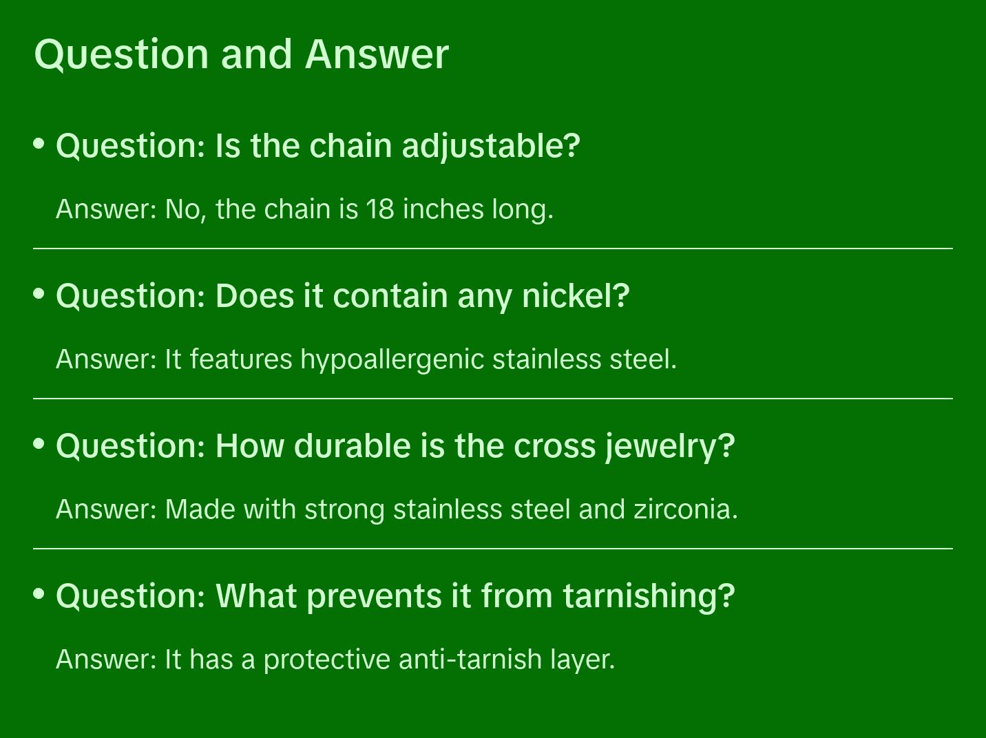 “Venice” cross necklace