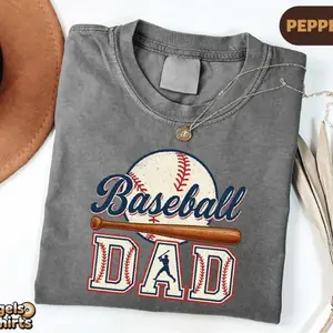 Comfort Colors Baseball Dad Shirt, Game Day Dad Tee, Baseball Father T-shirt, Sports Dad Apparel, Baseball Season Sweater, Father's Day Gift