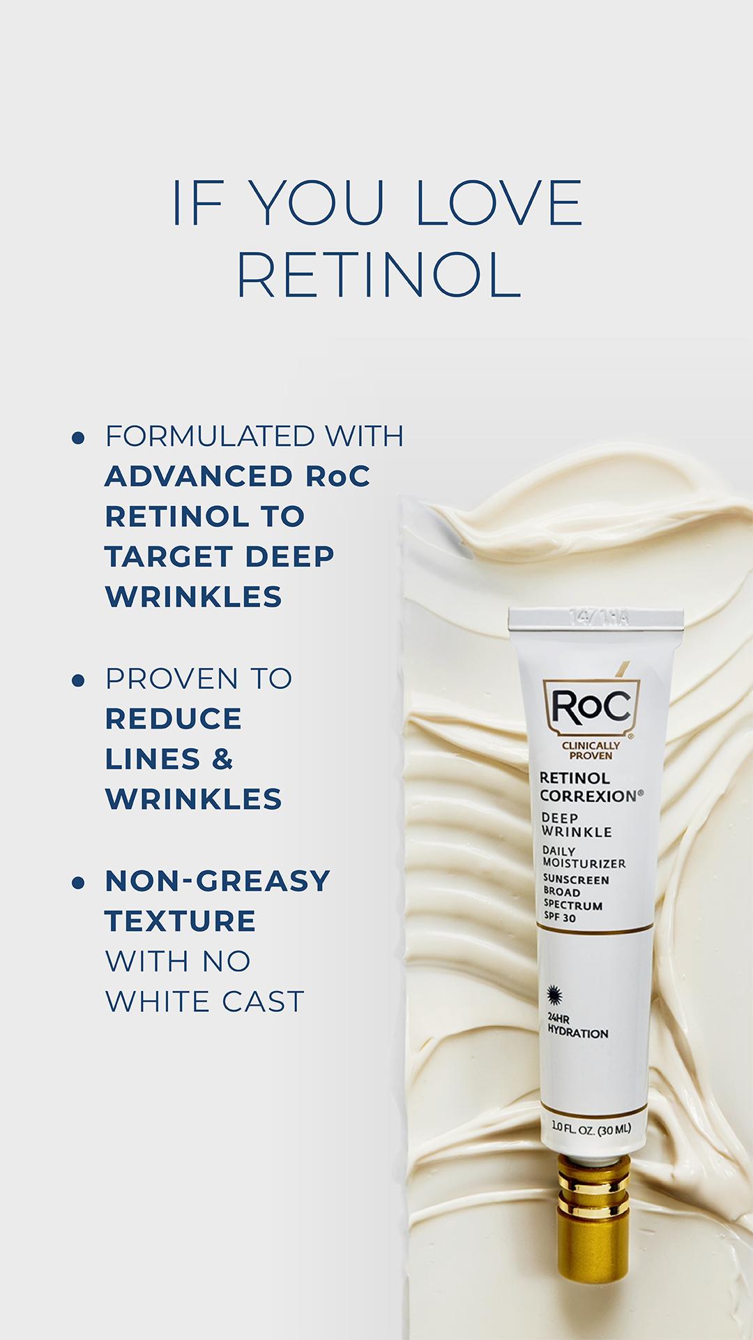 [RoC Skincare] RETINOL CORREXION Deep Wrinkle Daily Moisturizer SPF 30