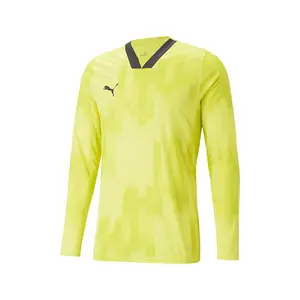 PUMA Mens Teamtarget Goal Keeper Long Sleeve Jersey Casual - Yellow