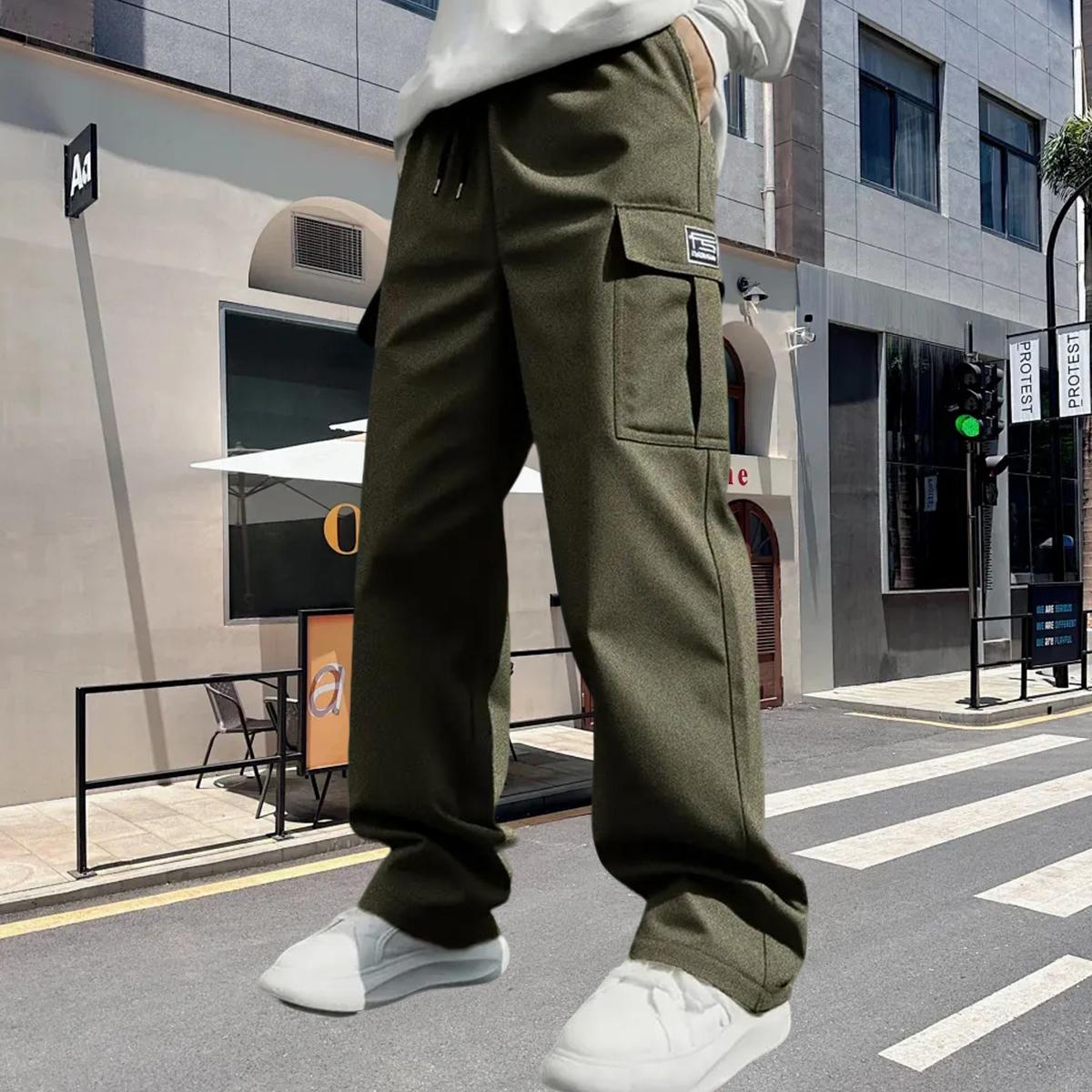 Men's Heavy-Duty Work Pants Set - Men's Pants - Men's Workwear Pants - Durable Outdoor - Construction - Hiking - Gym - All-Season Casual and Formal Wear - Available in Multiple Colors - Suitable for Adults and Teenagers - Machine Washable - Comfortable an