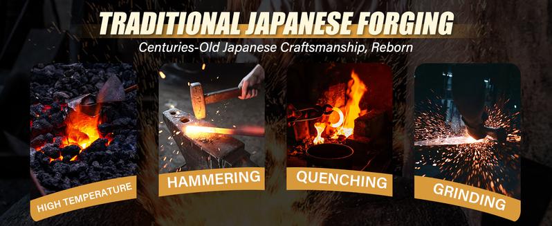 【February Faves】DRAGON RIOT for Meat Cutting, Forged Japanese Style Knife for Cooking - High Carbon and Full Tang - Must Have Knife for Kitchen and  Gift,Christmas Gift