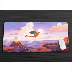Charizardd Playmat Card Mat, Trading Card Game Pad Gift Lorcana Mat Gaming Desk Mat Mouse Pad Card Mat