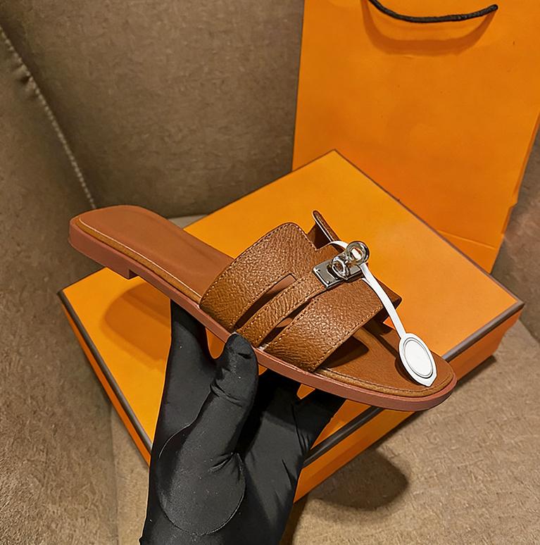 Women's Flat Slippers with Metal Buckle - Stylish & Versatile Spring/Summer New Arrivals SpringStatements