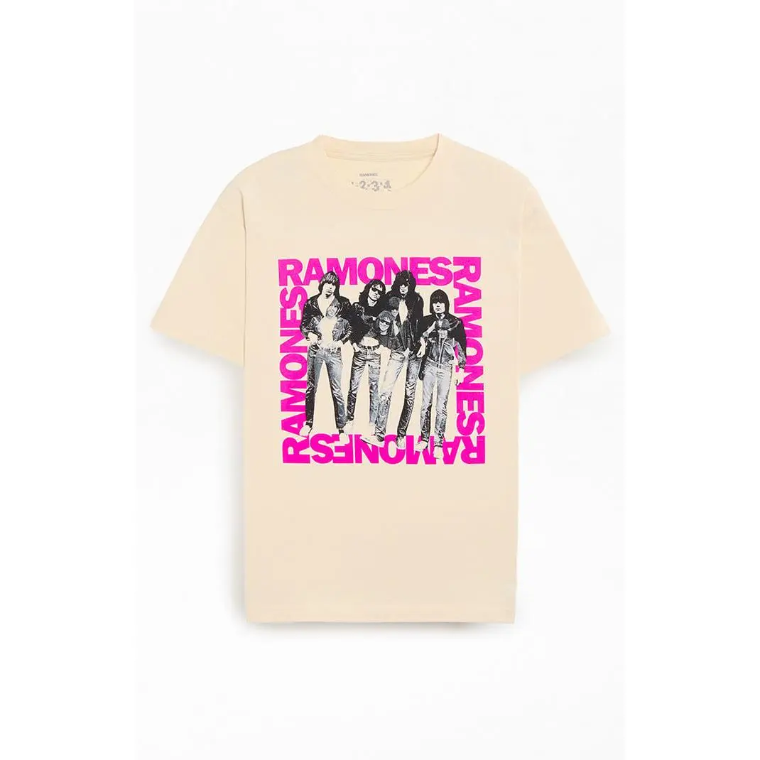 PacSun Men's Ramones Group T-Shirt - Multicolor