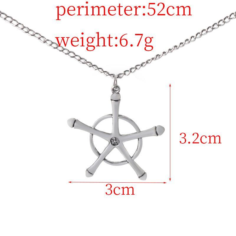 anime cosplay BLEACH pendant necklace figure Ishida Uryuu symbol necklace clavicle chain jewelry fans gifts