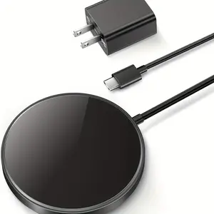 15W Magnetic Wireless Charger Pad – Fast MagSafe-Style Charging for iPhone 17/16/15 | Slim Aluminum Design