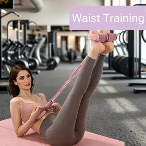 Stretching Gear Ultimate 21-Piece Home Workout Set｜Resistance Bands + Ankle Straps + Foot Pedal｜Full Body Strength Training Equipment for Arms Abs Legs｜Eco-Friendly Latex｜Compact Gym in a Box pedal puller lumbar spine relaxer full body workout yoga