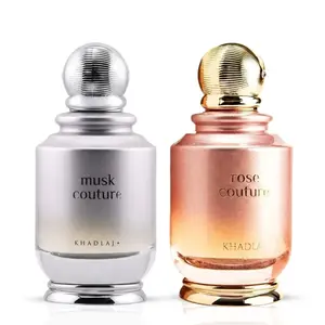 Musk Couture & Rose Couture Eau de Parfum Spray 100ml (3.4 oz) by Khadlaj (Bundle)