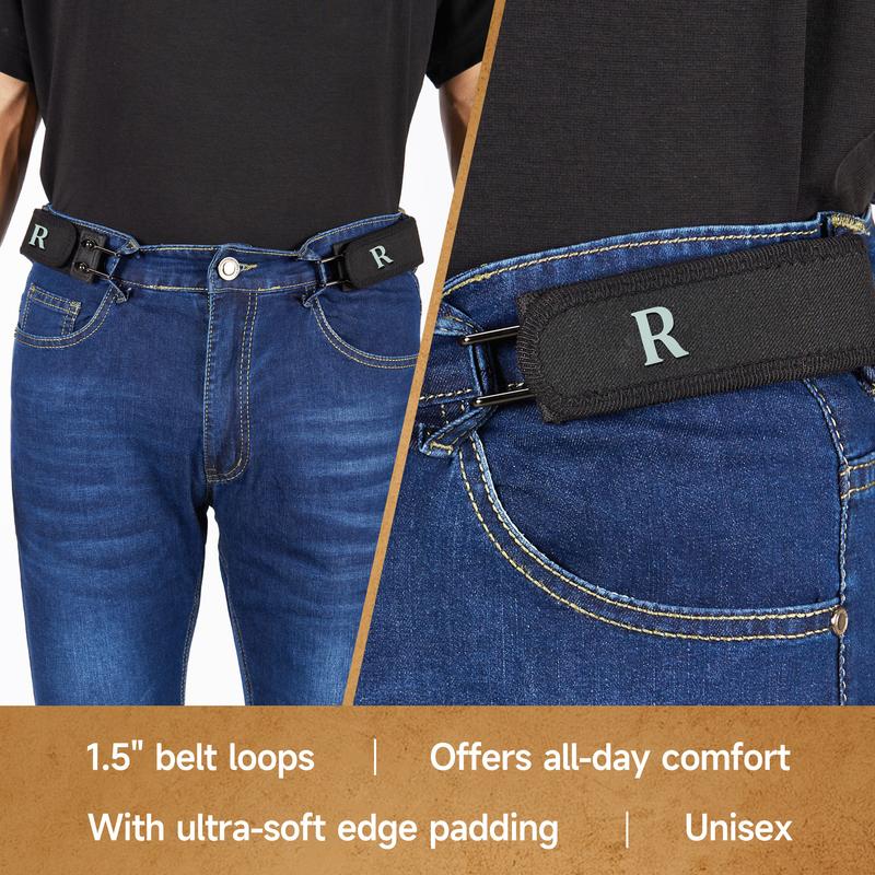EDC Tool-Hanging Buckleless Belt, 2026 New Metal Hook Elastic Belt, Unisex Adjustable Buckle-Free Invisible Waist Belt (Black Letter R Style) EDC Tool-Hanging Buckleless Belt, 2026 New Metal Hook Elastic Belt, Unisex Adjustable Buckle-Free Invisible Waist Belt (Black Letter R Style)
