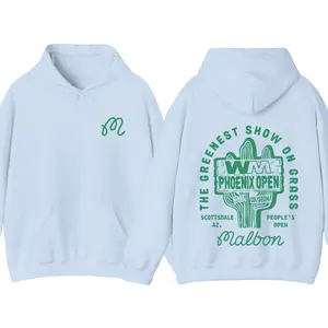 WM Phoenix Open 2-Sided Hoodie, Malbon Golf PGA Tour 2026, Vintage Sports Graphic Pullover, Unisex Streetwear Hoodie, Summer Cotton Outfit, Gift for Men