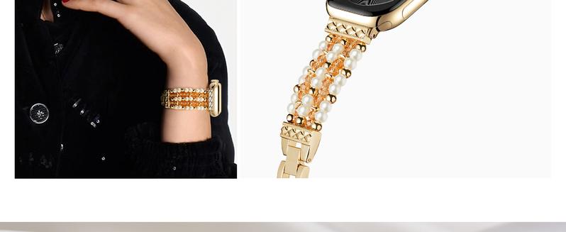 MISSAIR Luxury Bands Bohemian Style Pearl and Beaded Compatible with Apple Watch Series 10-1 SE Ultra, Adjustable Strap Durable Wearable Accessories