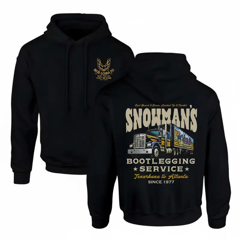 Snowman’s Bootlegging Service Hoodie, Vintage Smokey and The Bandit Sweatshirt, Funny 90s Movie Fan T-shirt, Christmas Gift For Him