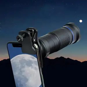 12x Phone Telephoto Lens, Phone Long Focus Lens, Mobile Phone Lens Attachment, Mobile Phone Accessories for Camping Hiking Photography
