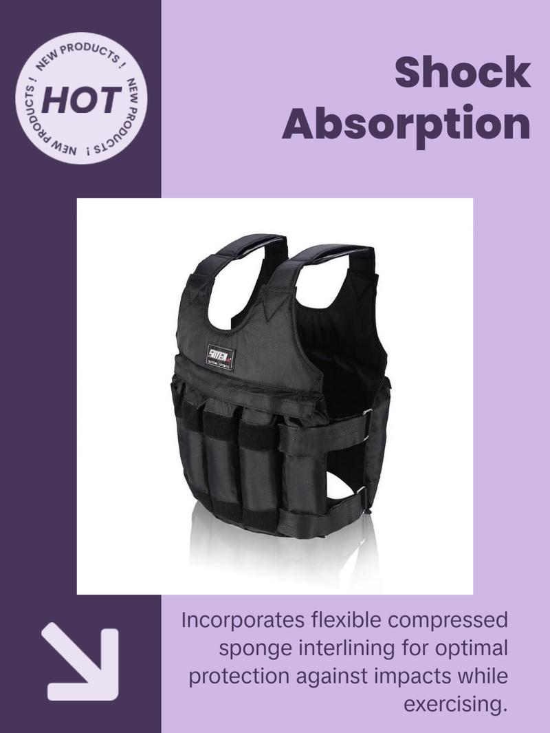 IronFlex™ Adjustable Weighted Vest: 20-110 lbs Workout Gear for Men