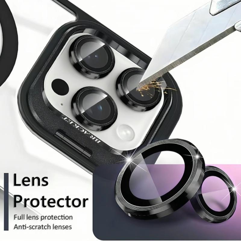 PICRYU For Apple iPhone 17 16 15 14 13 12 Max Plus Pro Magnetic Mobile Phone Case with MagSafe Camera Ring Holder, Military-Grade Protection, Anti-Fall, Non-Yellowing, Wireless Casing Protector Cover