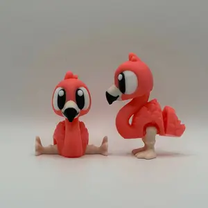 3D Printed Articulated Flamingo