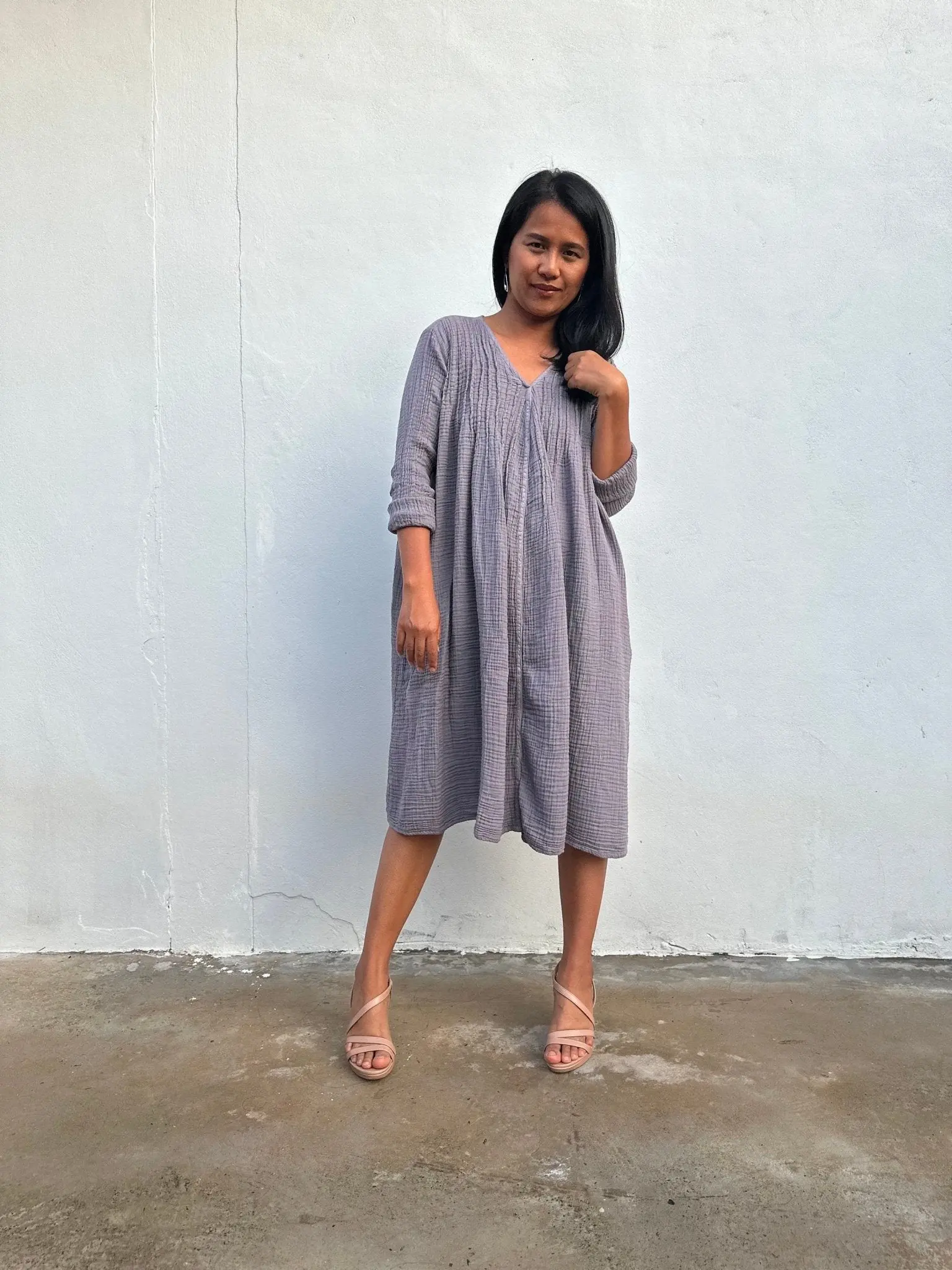 Bree Double Gauze Cotton Dress in Taupe - TikTok Shop Bree Double Gauze Cotton Dress in Taupe - TikTok Shop