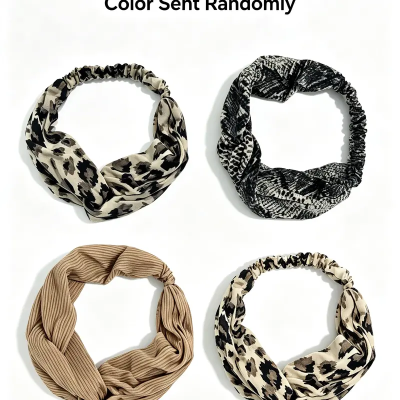 High Strength Thick Boho Hair Headband for Males - Animals-Inspired African Bohemian Style, Widening Snake Hair Design for Daily Yoga Sports, Thick Headbands, African Print Headbands