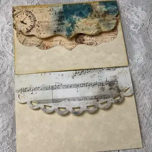 DIY handmade die cut envelopes for junk journal