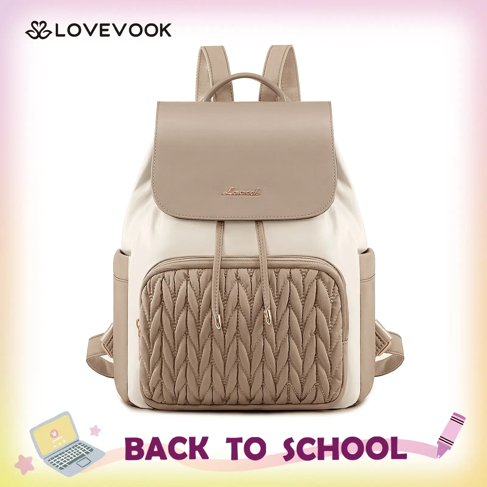 LOVEVOOK Mini Backpack for Women,Small Backpack Purse for Travel Work,Waterproof Cute Backpack Daypack With Anti-theft Pocket Mini Bag for Daily College Shopping