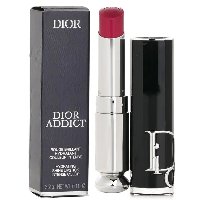 DIOR Addict Hydrating Floral Jasmine Gloss Lipstick, Intense Color Lip Gloss Tint - #976 Be Dior, Beauty Makeup Product, Oil