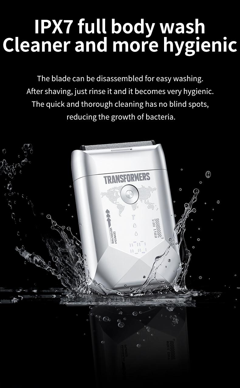 Transformers L20 Foil Shaver, Smart LED Display Shave Calmly, Ultra-Thin Shaving Foil, IPX7 Waterproof, Long Battery Life, Portable, Ideal for Car and Travel, Perfect as a Gift