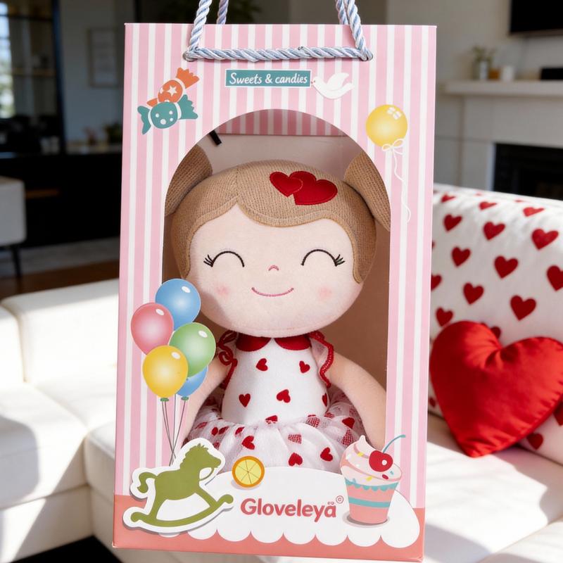 Gloveleya Valentine Gift Doll Princess Heart Doll Soft Cuddle Toy for Girls Perfect Valentine’s Day Gift Idea for Kids 0 to 6 Years Gloveleya Valentine Gift Doll Princess Heart Doll Soft Cuddle Toy for Girls Perfect Valentine’s Day Gift Idea for Kids 0 to 6 Years