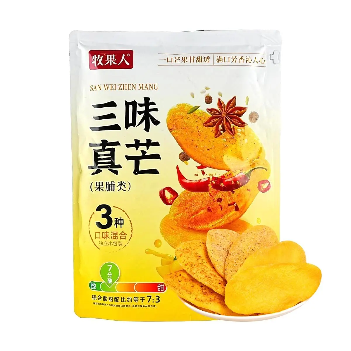 MGR Dried Mango Slices - 500g Bulk Pack, 3 Flavors: Original, Sticky, Sweet - Thick Cut, Chewy, Natural Fruit Snack for Binge Watching