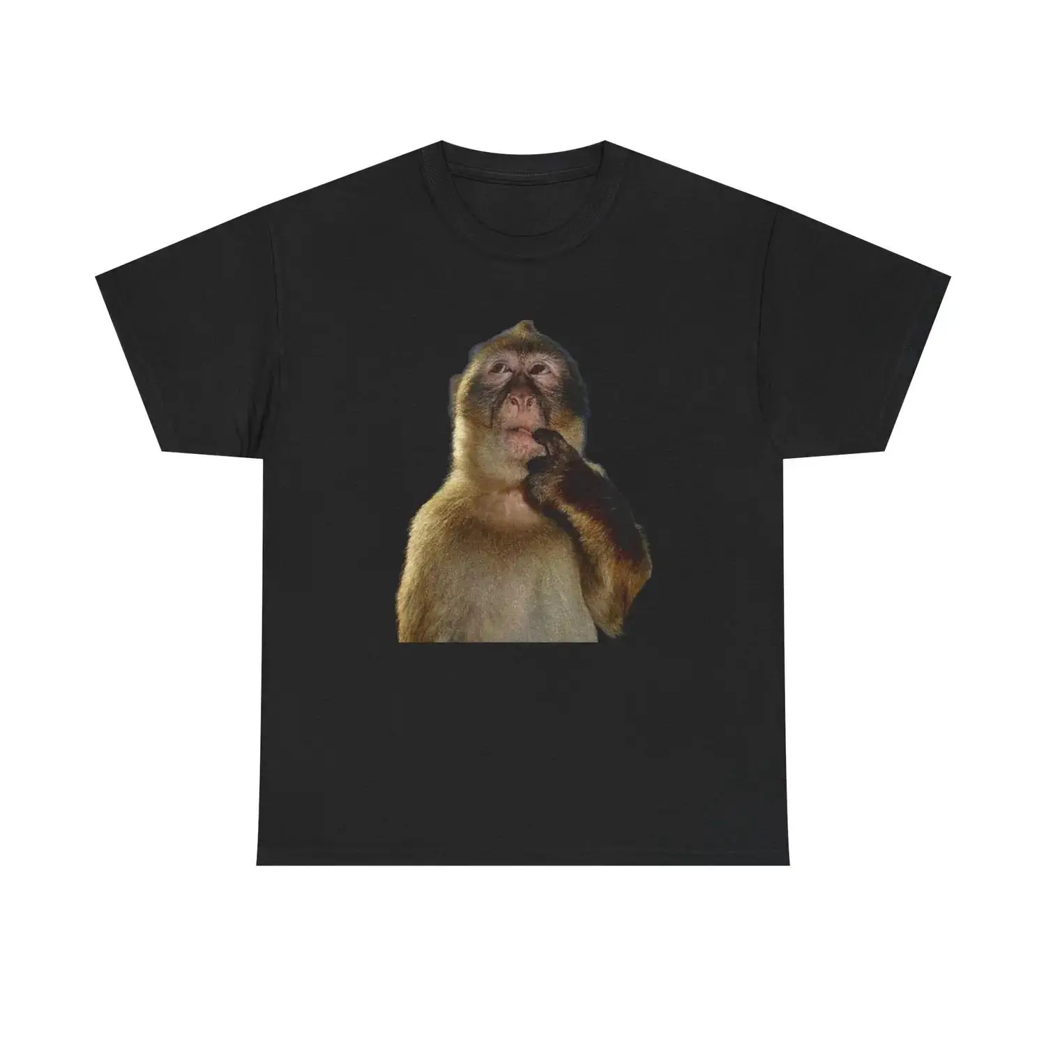 Thinking Monkey Meme T-Shirt | Funny Monkey Meme Graphic Tee