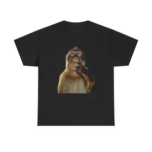 Thinking Monkey Meme T-Shirt| Funny Monkey Meme Graphic Tee