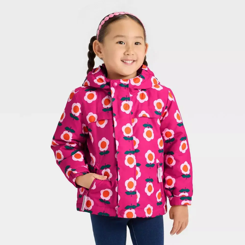 Cat & Jack Toddler Baby Girls' 3-in-1 Cozy Snowplay Coat, Kids Clothing Girls Regular Fit Clothing, Machine Wash Tumble Dry