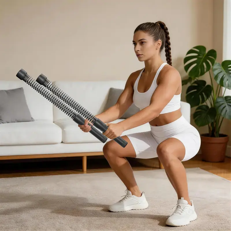 Weighted Cordless Rope 2 Pack, Unisex Functional Gear with Solid Steel Core and Anti-Slip Grips for Quiet HIIT Training & Full Body Workouts at Home, Full Body Hiit, Two Pack
