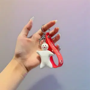 Cute Magnetic Couple Keychain Set – Hugging Key Rings That Connect Together, Romantic Gift for Boyfriend or Girlfriend