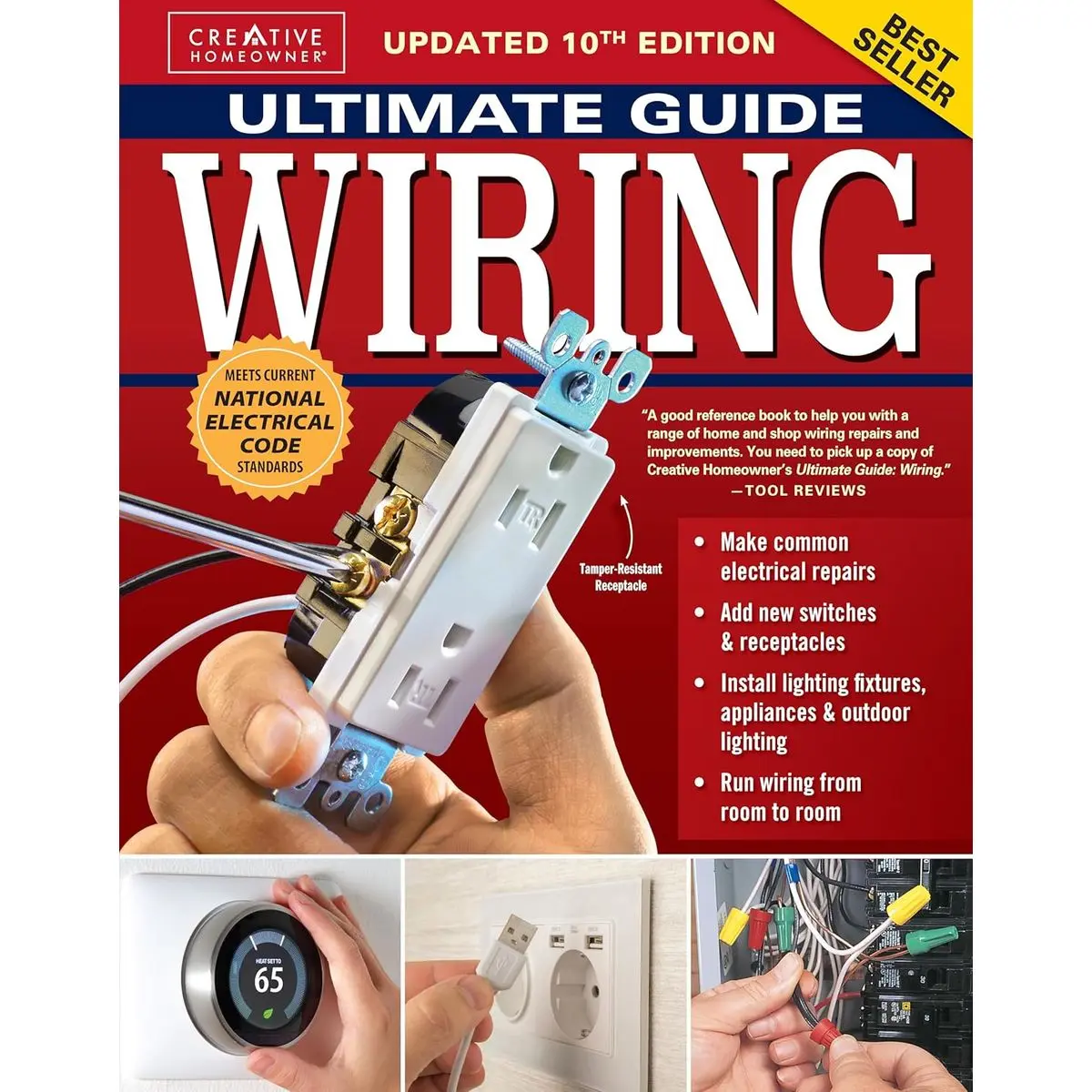 Ultimate Guide Wiring, Updated 10th Edition: Meets Current National Electrical Code Standards (Creative Homeowner) DIY Home Electrical Installations and Repairs - Switches, Outdoor, LED, and More Paperback – October 22, 2024