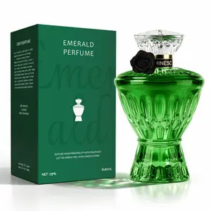 Emerald Perfume | Ideal Valentine’s Gift! Fresh Floral Scent: Osmanthus+Citrus Top, Orchid-Rose Heart, Plum-Musk Base | 75ML Luxury Green Bottle | Alluring Unique Fragrance for Her (Valentine/Birthday Pick)