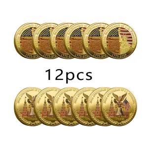 12pcs 250th US Independence Anniversary Challenge Coin Set - 1776-2026 Replica Coins, Includes Plastic Case 12pcs 250th US Independence Anniversary Challenge Coin Set - 1776-2026 Replica Coins, Includes Plastic Case