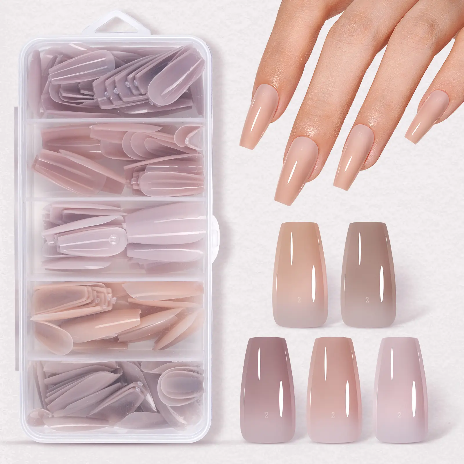 Nude Series | Medium Coffin (Not the Full Kit)