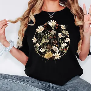 Flower Shirt, Flower Shirt Aesthetic, Floral Graphic Tee, Floral Shirt, Flower T-shirt, Wild Flower Shirt, Wildflower T-shirt