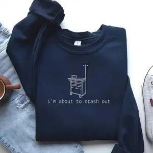 Snarky Nurse Sweatshirt, Funny ICU Nurse Crewneck, 2026 Gift for Burnt Out Nurse, Tired ER Nurse Pullover, Registered Nurse Snarky Apparel