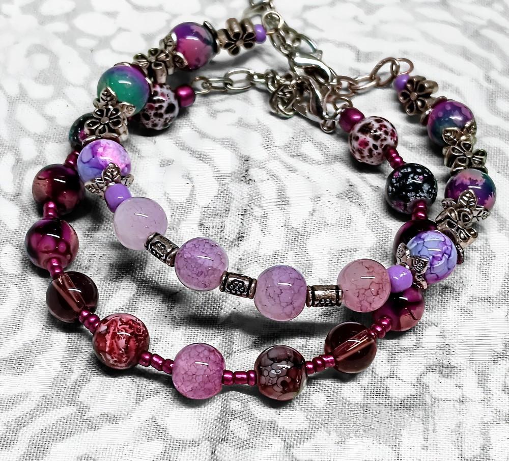 Mystic Bloom Boho-Chic Handmade Beaded Bracelets