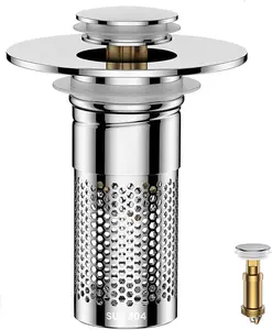 Stainless steel basin plug, perfectly fitting to prevent leakage, with strong sealing, bid farewell to the trouble of water accumulation when washing dishes and vegetables, and is not prone to rusting or dirt accumulation.