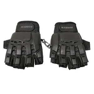 Maddog Hard Knuckle Half Finger Paintball And Airsoft Gloves